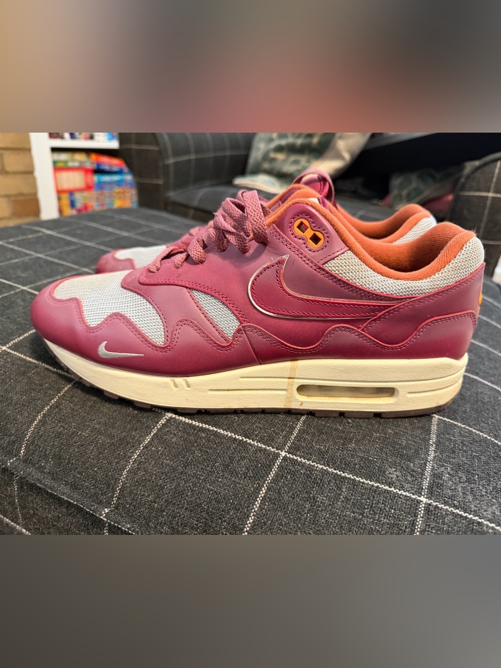 Nike Air Max 1 Patta Waves in the Rush Maroon